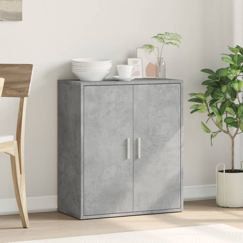 VidaXL Dressoir 60x31x70 cm bewerkt hout betongrijs