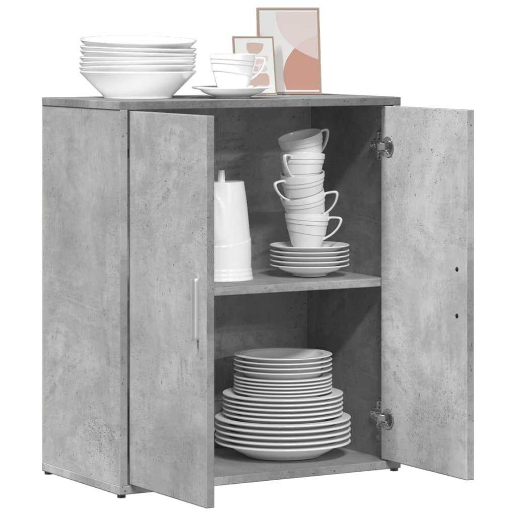 VidaXL Dressoir 60x31x70 cm bewerkt hout betongrijs