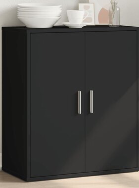 VidaXL Dressoir 60x31x70 cm bewerkt hout zwart