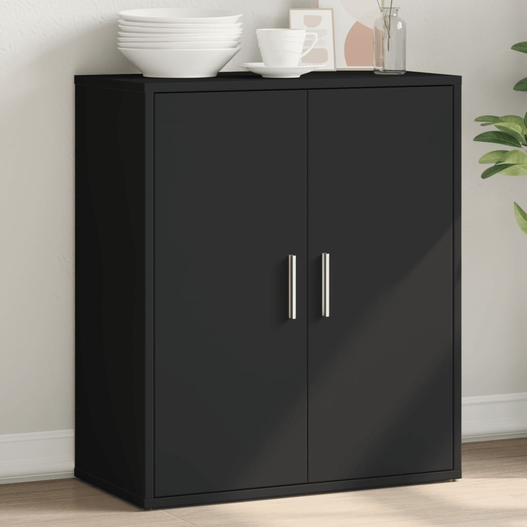 VidaXL Dressoir 60x31x70 cm bewerkt hout zwart