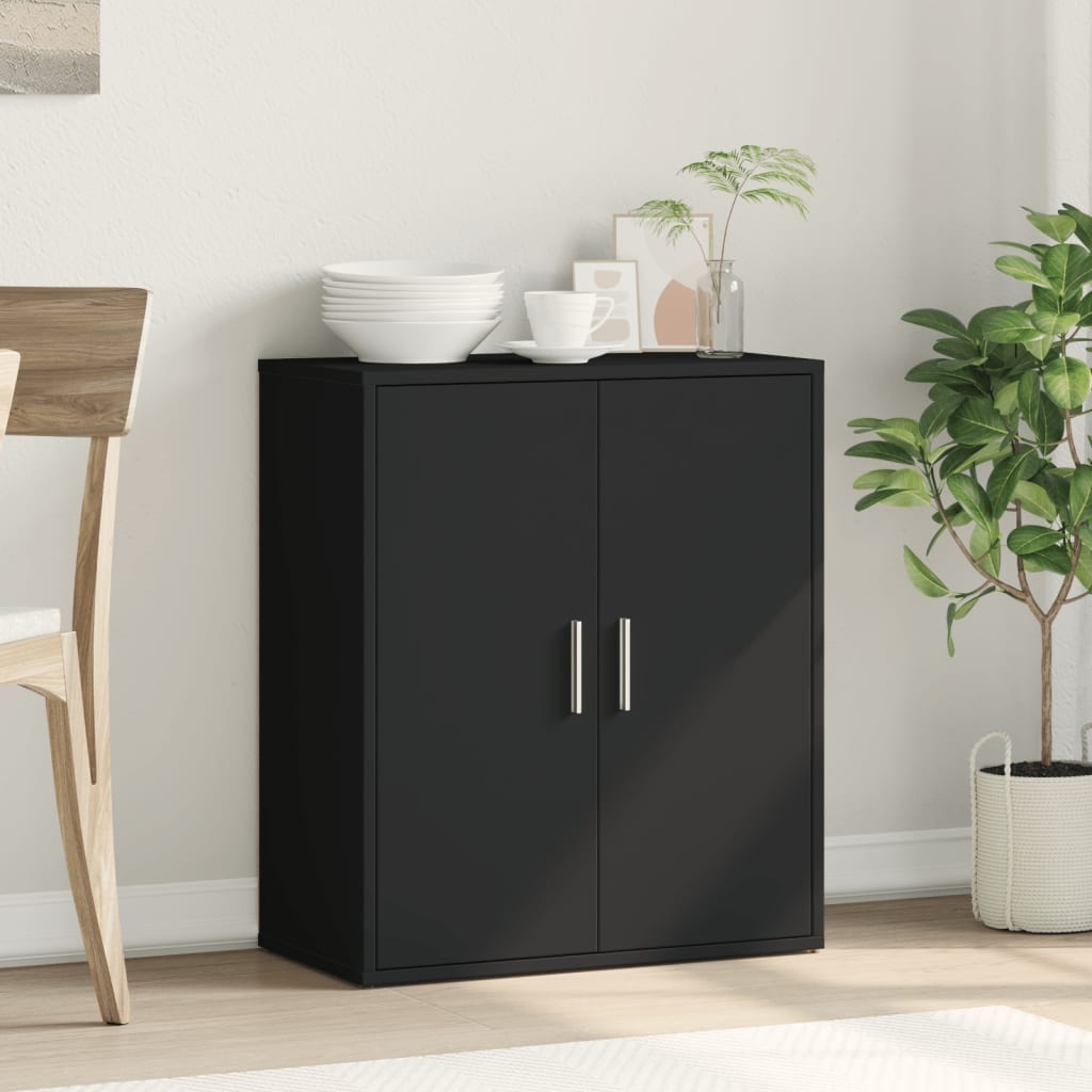 VidaXL Dressoir 60x31x70 cm bewerkt hout zwart