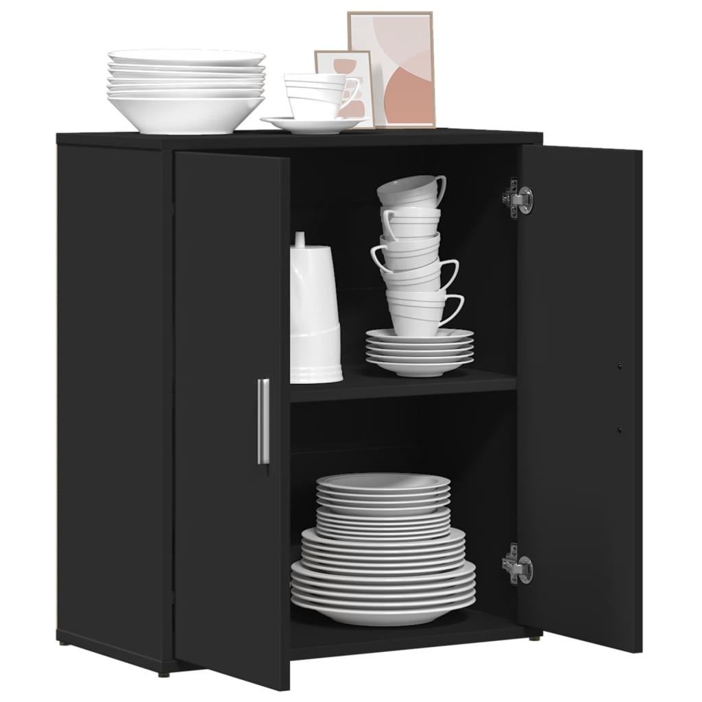 VidaXL Dressoir 60x31x70 cm bewerkt hout zwart