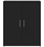 VidaXL Dressoir 60x31x70 cm bewerkt hout zwart