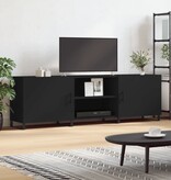 VidaXL Tv-meubel 150x30x50 cm bewerkt hout zwart