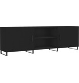 VidaXL Tv-meubel 150x30x50 cm bewerkt hout zwart