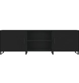 VidaXL Tv-meubel 150x30x50 cm bewerkt hout zwart