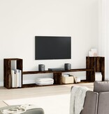 vidaXL Tv-meubelen 2 st 100x30x50 cm bewerkt hout gerookt eikenkleurig