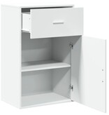 VidaXL Opbergkast 56,5x39x90 cm bewerkt hout wit
