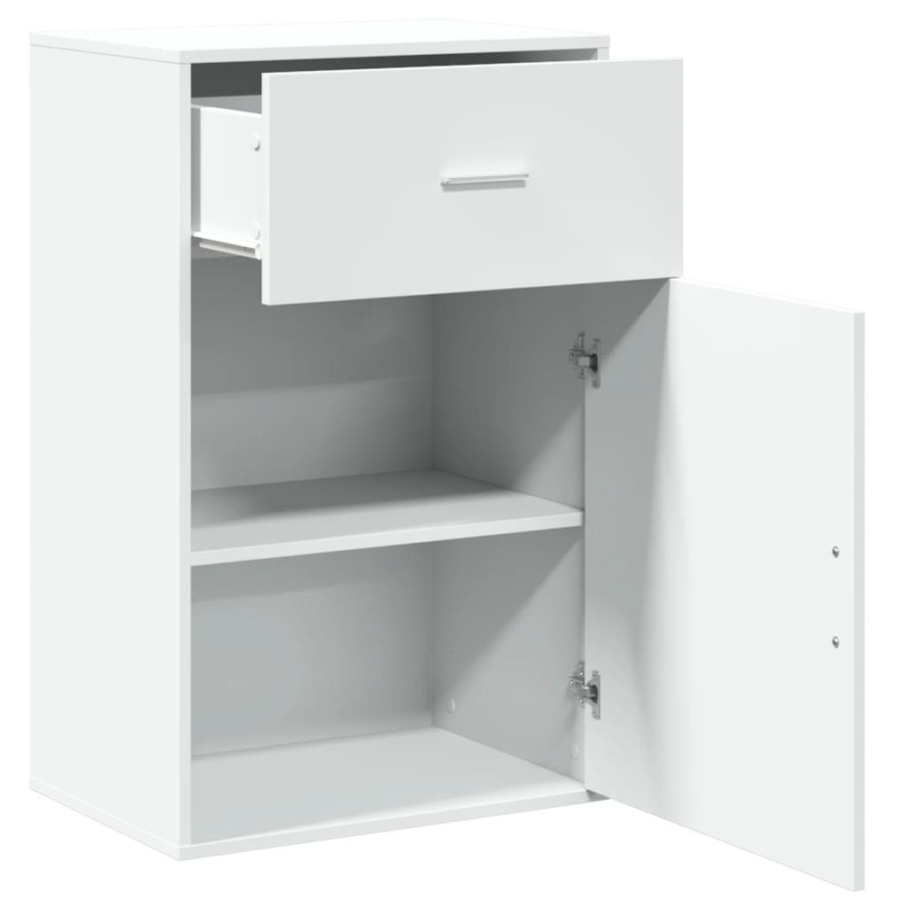 VidaXL Opbergkast 56,5x39x90 cm bewerkt hout wit