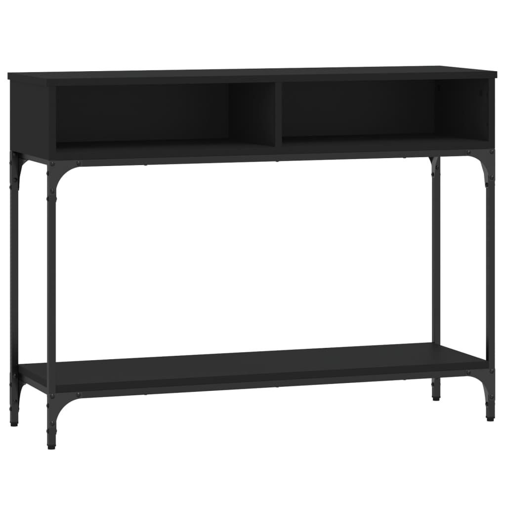 VidaXL Wandtafel 100x30,5x75 cm bewerkt hout zwart