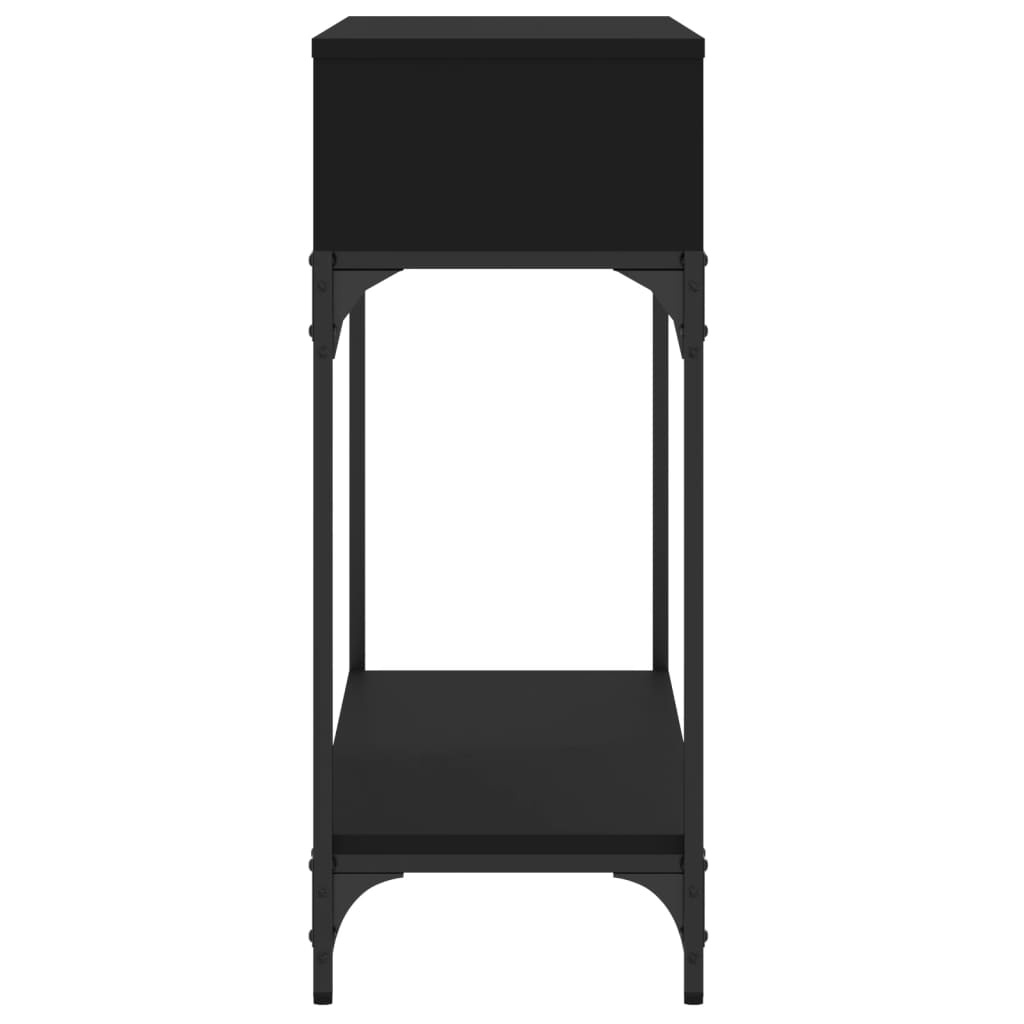 VidaXL Wandtafel 100x30,5x75 cm bewerkt hout zwart