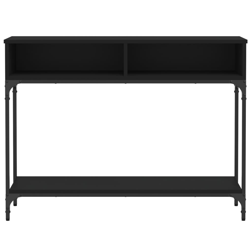 VidaXL Wandtafel 100x30,5x75 cm bewerkt hout zwart