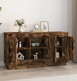VidaXL Dressoir 102x35x55 cm bewerkt hout gerookt eikenkleurig