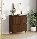VidaXL Dressoir 60x35x70 cm bewerkt hout bruin eikenkleur