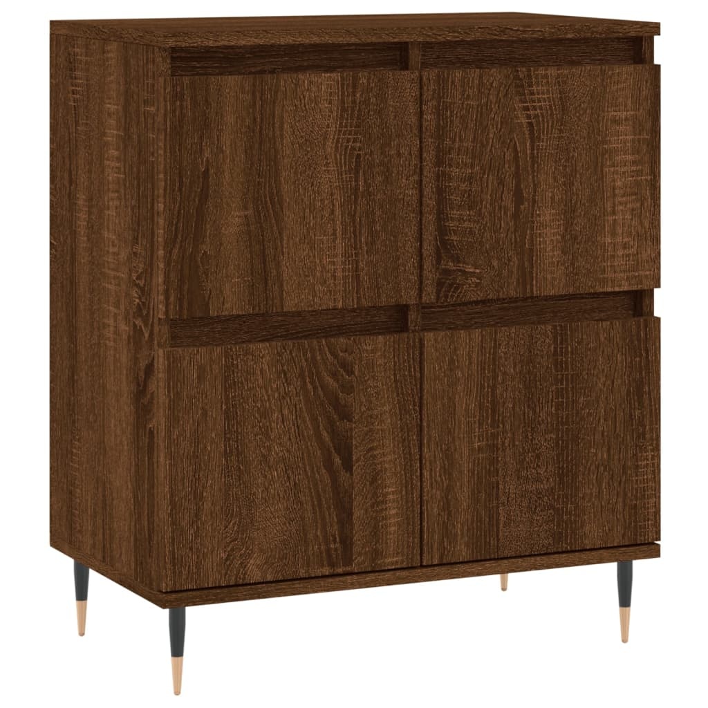 VidaXL Dressoir 60x35x70 cm bewerkt hout bruin eikenkleur
