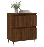 VidaXL Dressoir 60x35x70 cm bewerkt hout bruin eikenkleur