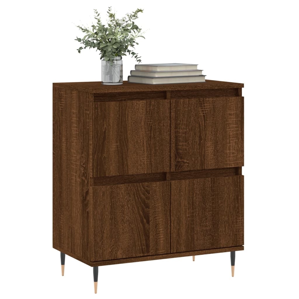 VidaXL Dressoir 60x35x70 cm bewerkt hout bruin eikenkleur