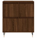 VidaXL Dressoir 60x35x70 cm bewerkt hout bruin eikenkleur