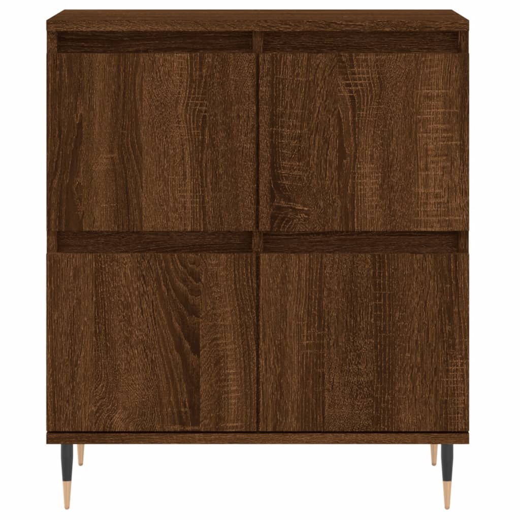 VidaXL Dressoir 60x35x70 cm bewerkt hout bruin eikenkleur