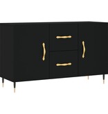VidaXL Dressoir 100x36x60 cm bewerkt hout zwart