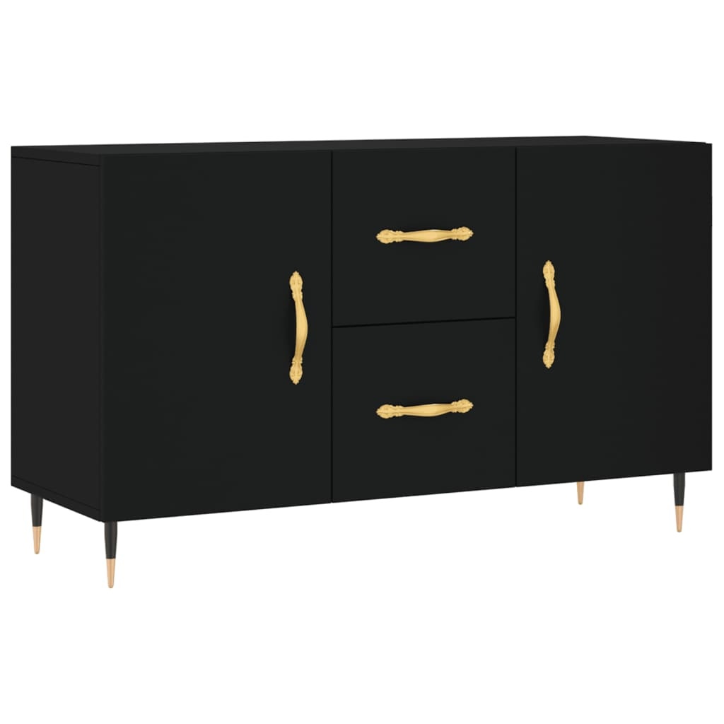 VidaXL Dressoir 100x36x60 cm bewerkt hout zwart