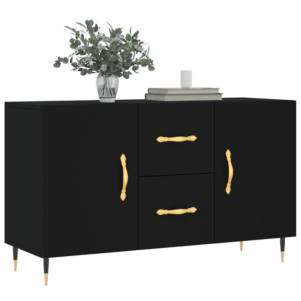 VidaXL Dressoir 100x36x60 cm bewerkt hout zwart