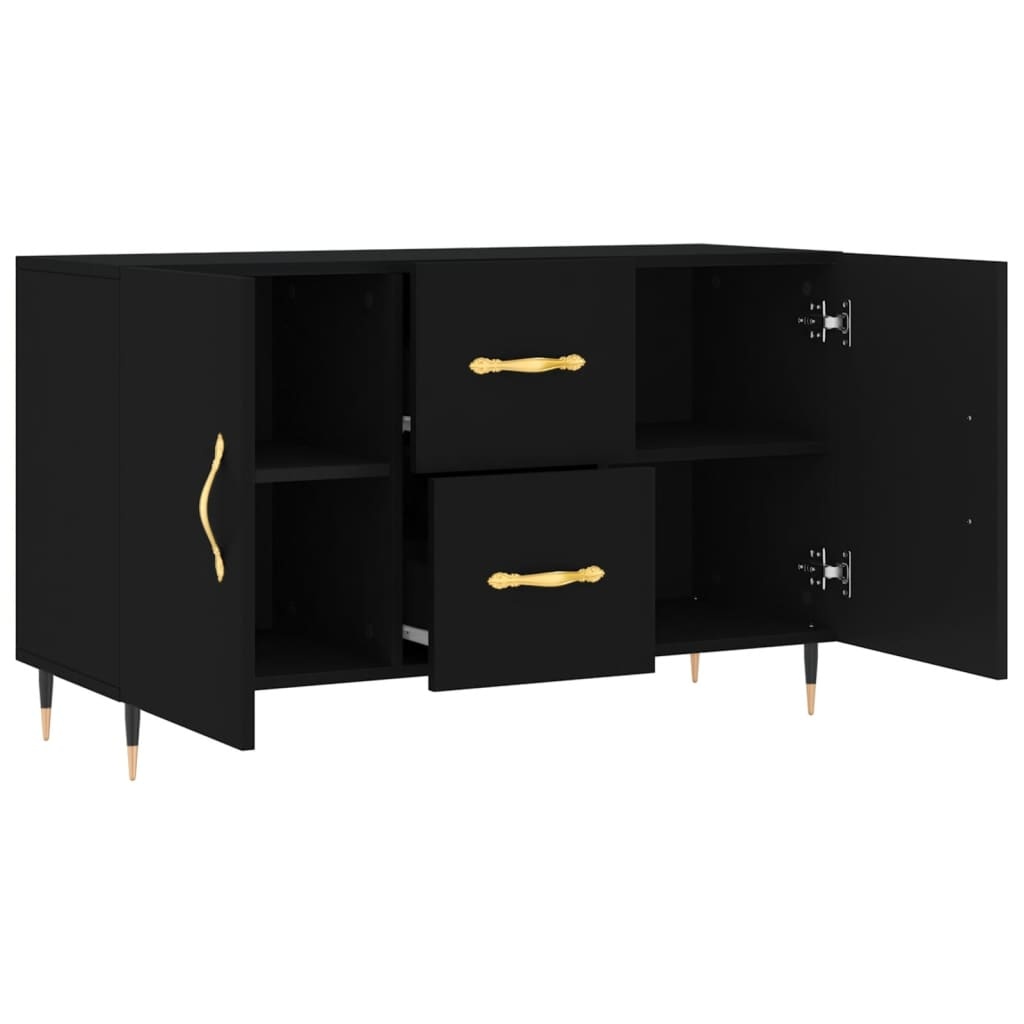 VidaXL Dressoir 100x36x60 cm bewerkt hout zwart