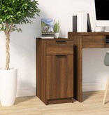 VidaXL Bureaukast 33,5x50x75 cm bewerkt hout bruineikenkleurig