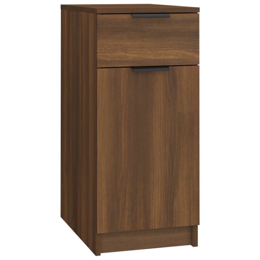 VidaXL Bureaukast 33,5x50x75 cm bewerkt hout bruineikenkleurig