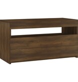 VidaXL Tv-meubel met LED-verlichting 75x35x40 cm bruin eikenkleur