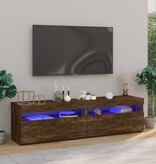 VidaXL Tv-meubelen met LED-verlichting 2 st 75x35x40 cm gerookt eiken