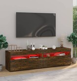 VidaXL Tv-meubelen met LED-verlichting 2 st 75x35x40 cm gerookt eiken