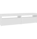 VidaXL Tv-meubelen 2 st met LED-verlichting 75x35x40 cm hoogglans wit