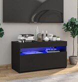 VidaXL Tv-meubel met LED-verlichting 75x35x40 cm zwart