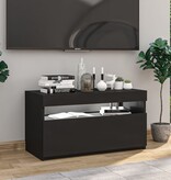 VidaXL Tv-meubel met LED-verlichting 75x35x40 cm zwart