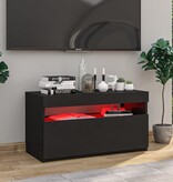 VidaXL Tv-meubel met LED-verlichting 75x35x40 cm zwart