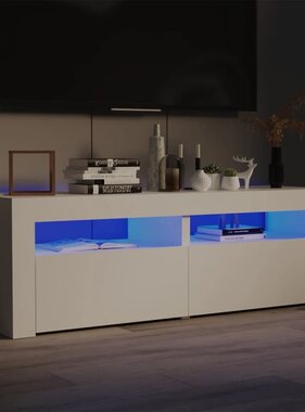 VidaXL Tv-meubel met LED-verlichting 120x35x40 cm wit