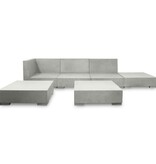 vidaXL 6-delige Loungeset met kussens beton grijs