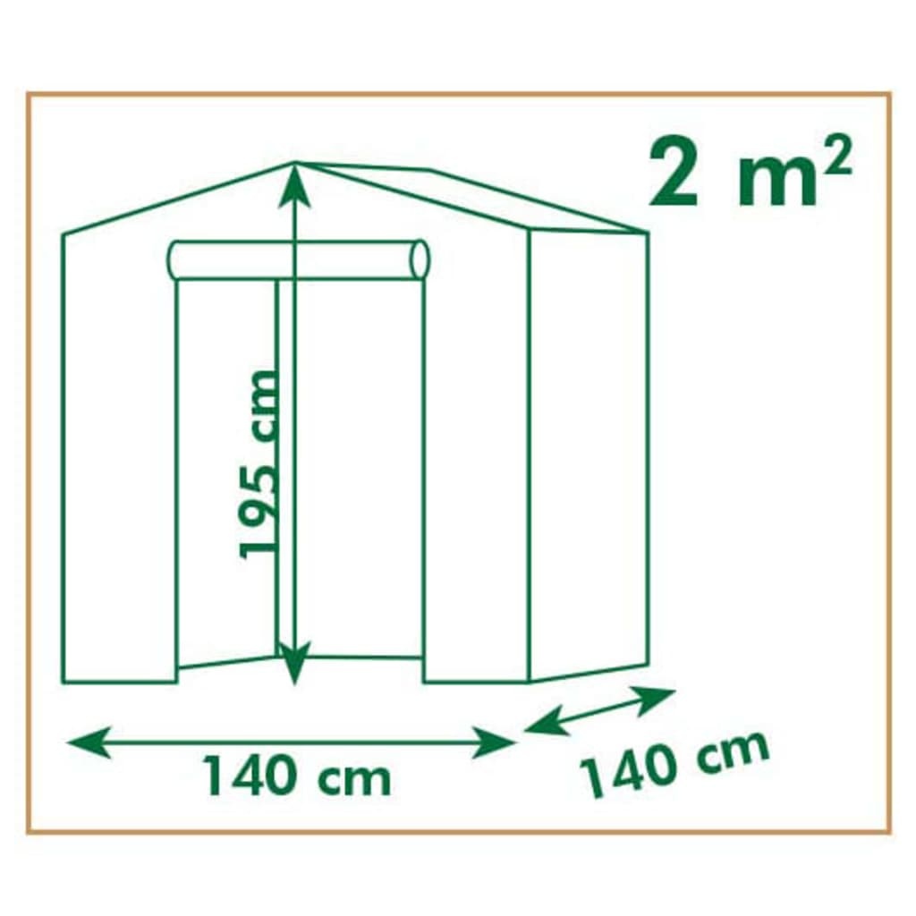 vidaXL Tunnelkas 140x140x195 cm