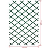 vidaXL Plantenklimrek 100x200 cm PVC groen 6040704