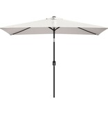 vidaXL Parasol vierhoekig zandwit 200 x 300 cm