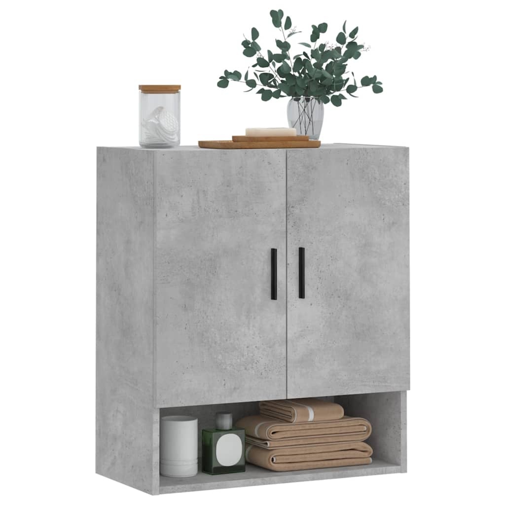 VidaXL Wandkast 60x31x70 cm bewerkt hout betongrijs