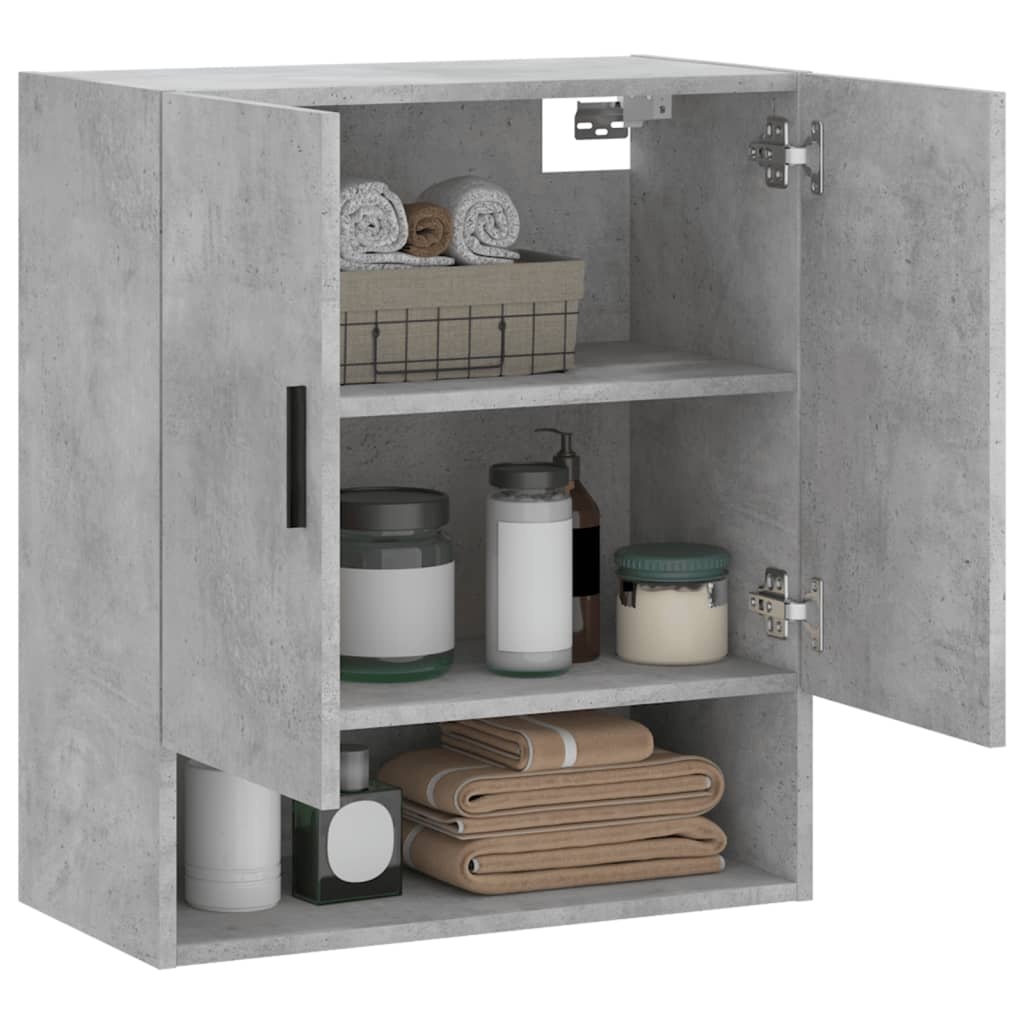 VidaXL Wandkast 60x31x70 cm bewerkt hout betongrijs