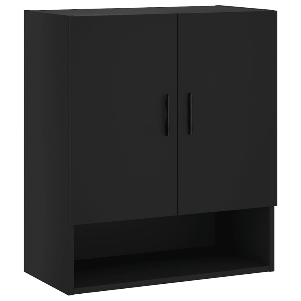 VidaXL Wandkast 60x31x70 cm bewerkt hout zwart