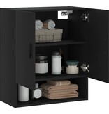 VidaXL Wandkast 60x31x70 cm bewerkt hout zwart