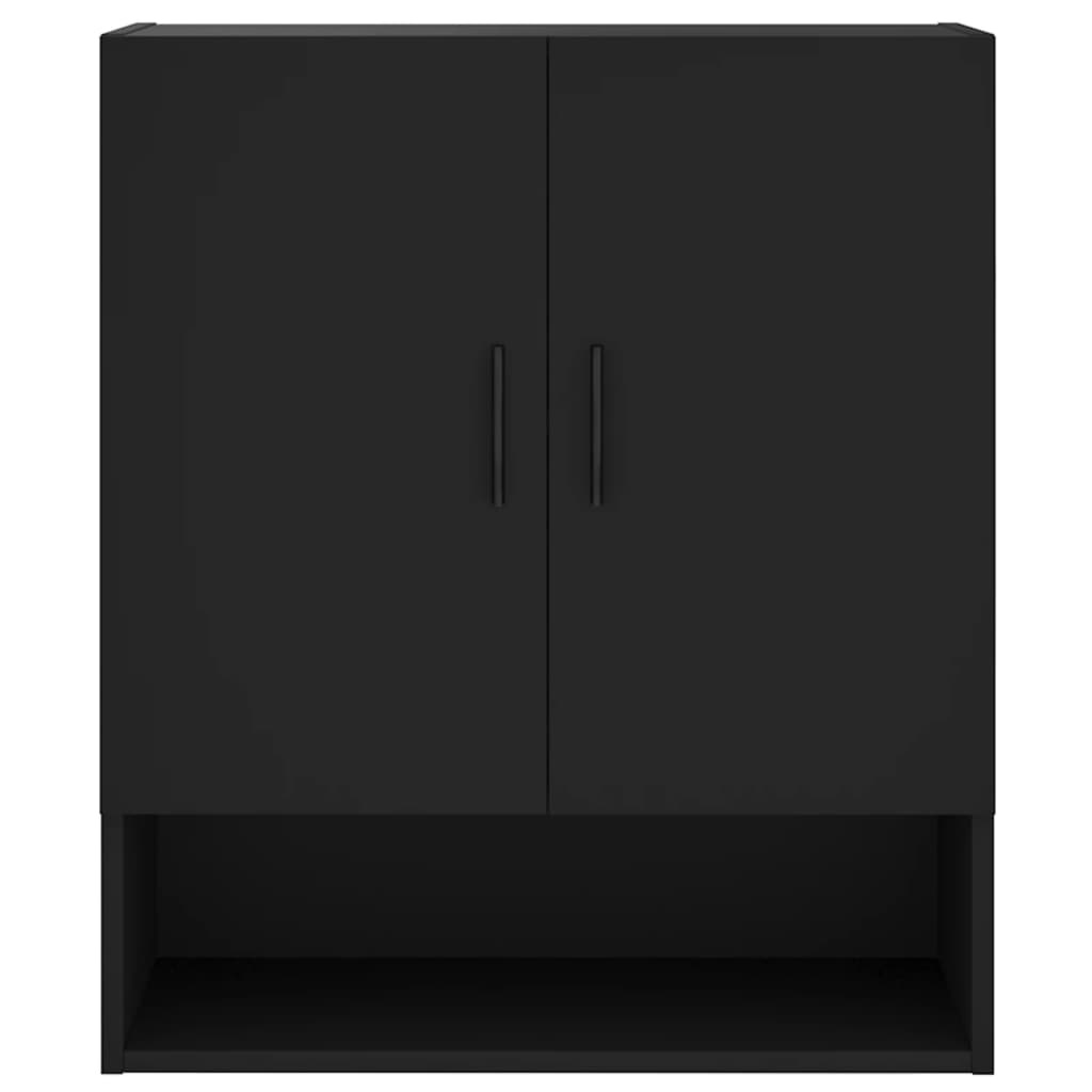VidaXL Wandkast 60x31x70 cm bewerkt hout zwart