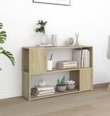 VidaXL Boekenkast 100x24x63 cm spaanplaat sonoma eikenkleurig