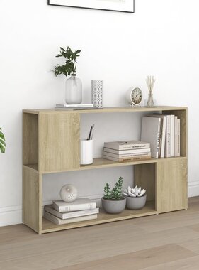 VidaXL Boekenkast 100x24x63 cm spaanplaat sonoma eikenkleurig