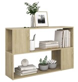 VidaXL Boekenkast 100x24x63 cm spaanplaat sonoma eikenkleurig