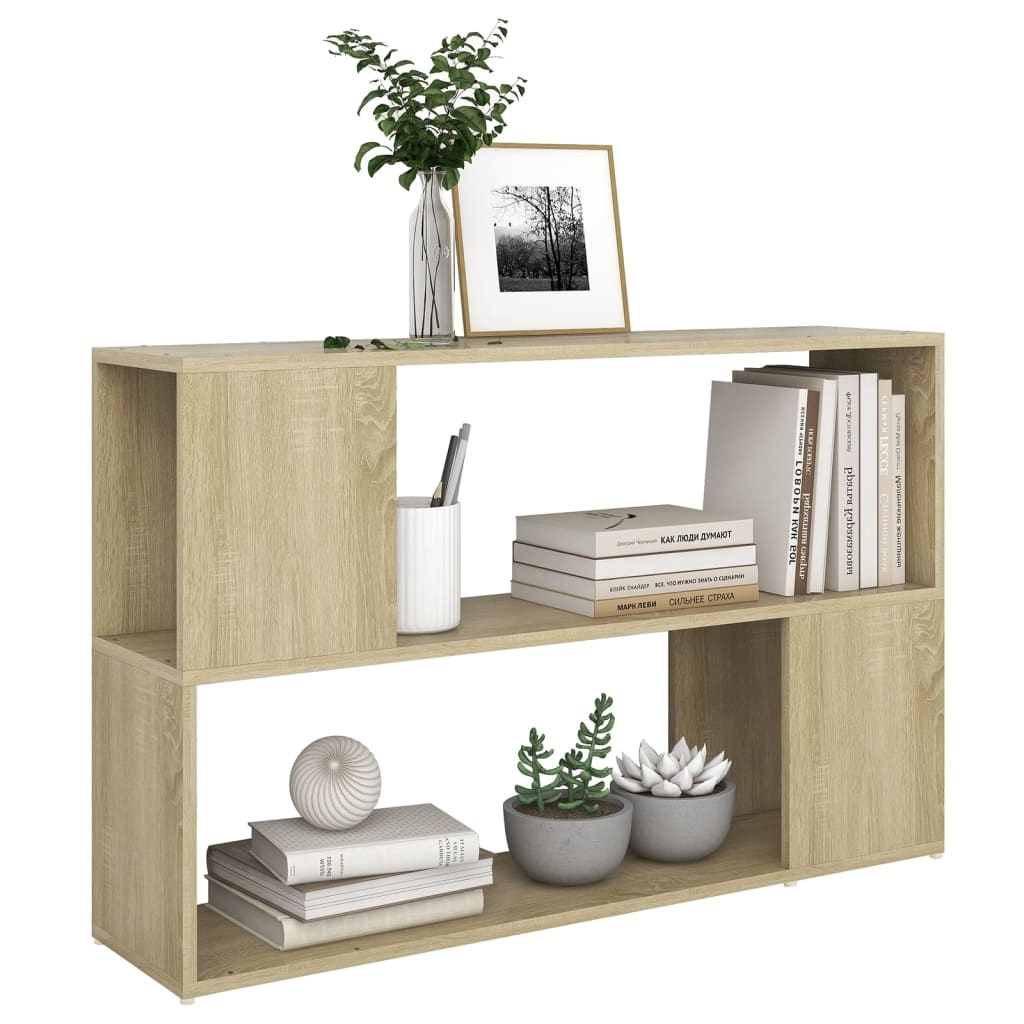 VidaXL Boekenkast 100x24x63 cm spaanplaat sonoma eikenkleurig